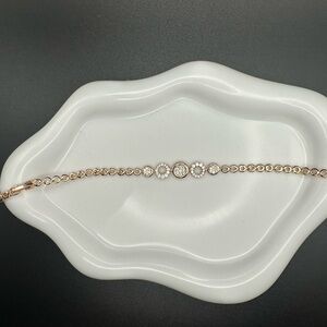 Gold Woven Cuban Link Bracelet – Elegant Textured Chain